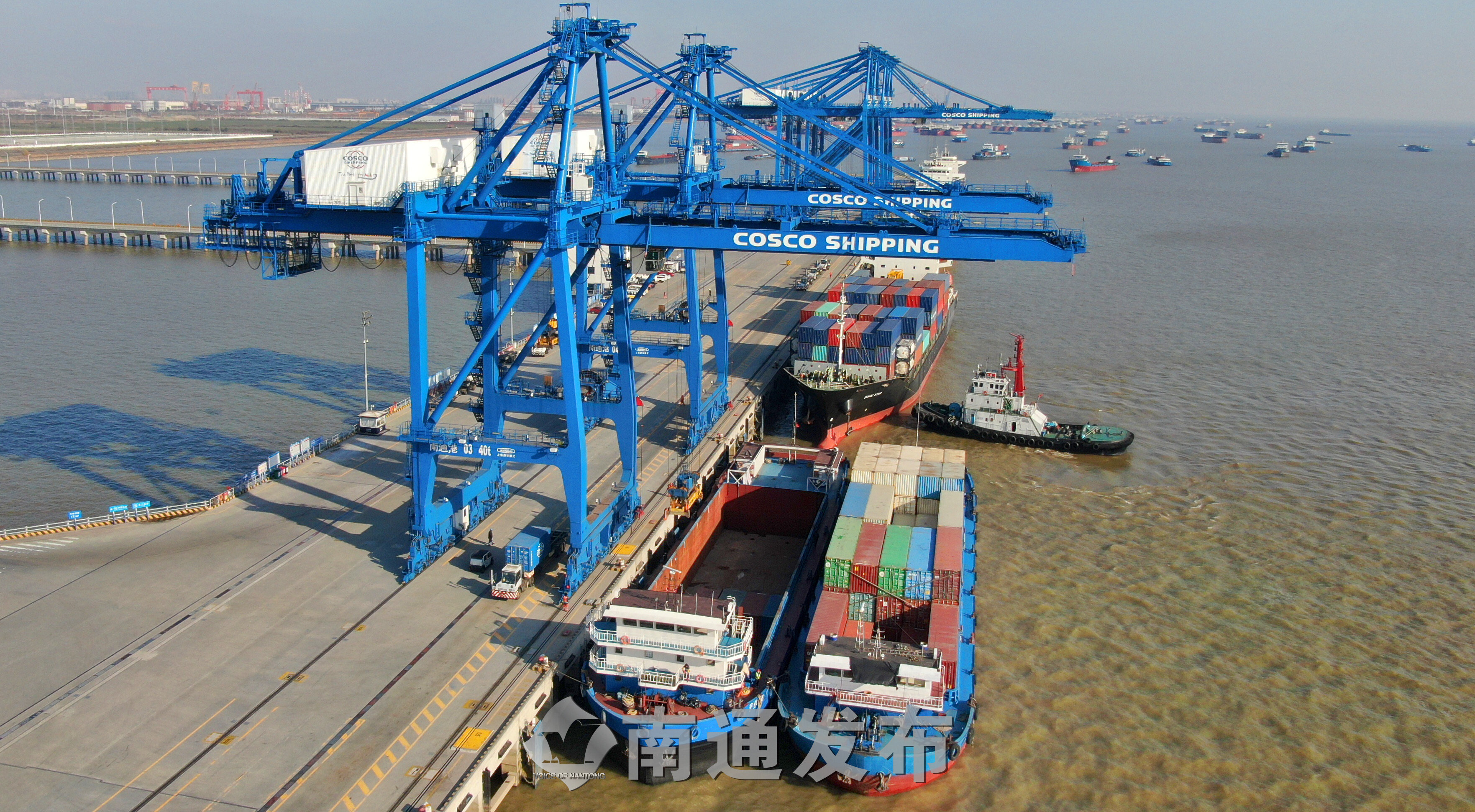 通海港区集装箱吞吐量突破136万标箱南通发布