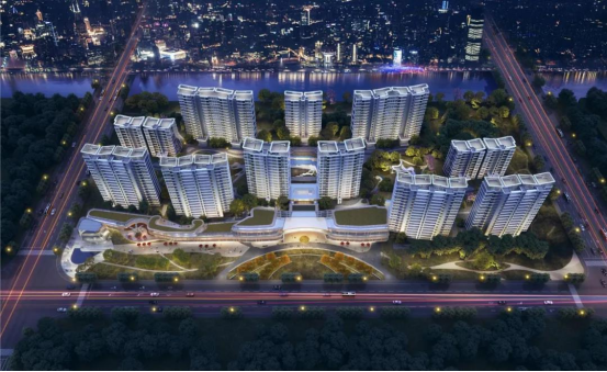 正如海门始终奔涌的江海文化,万科·半岛国际涵园坐邻海门母亲河