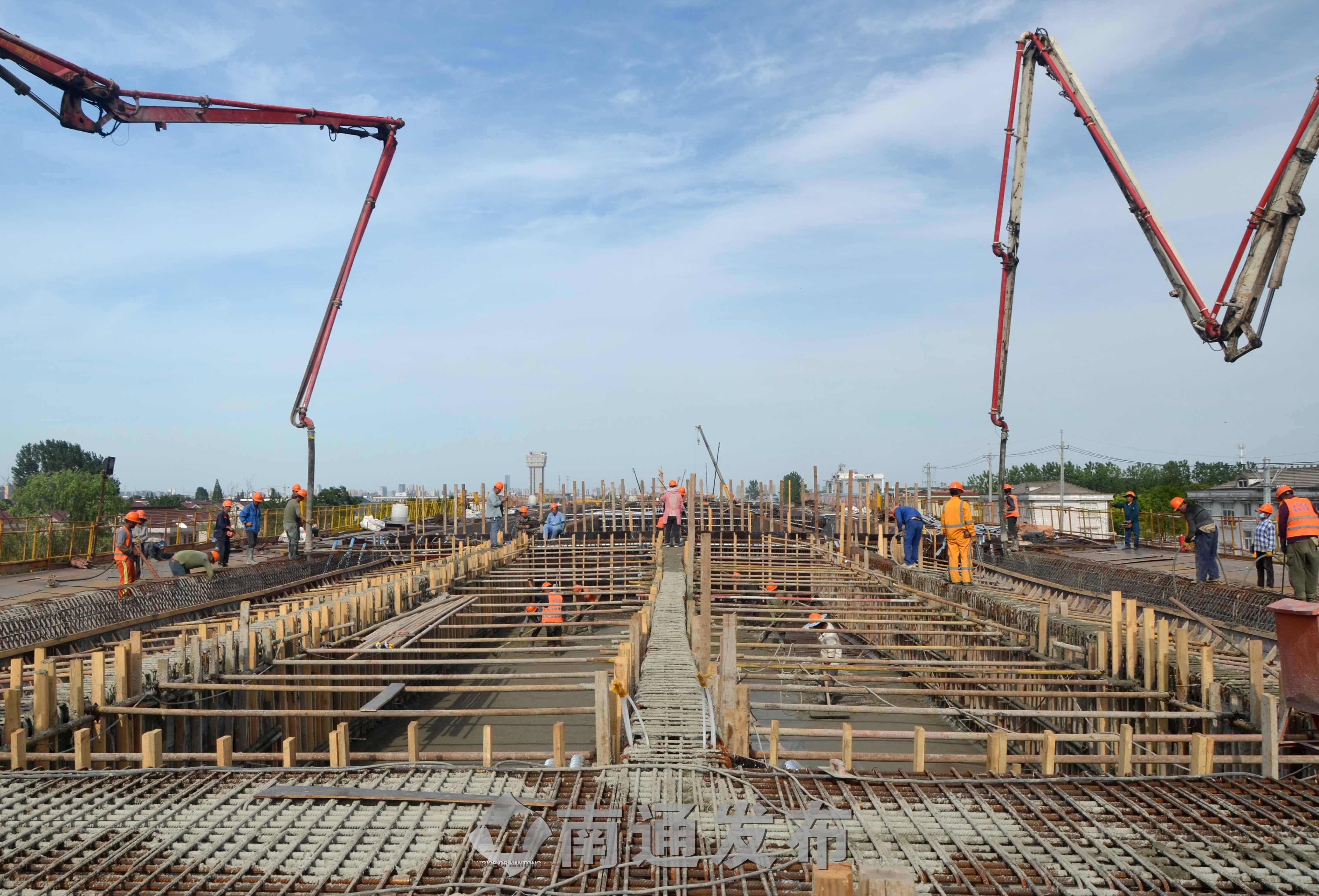 江海大道东延工程工地错时施工南通发布