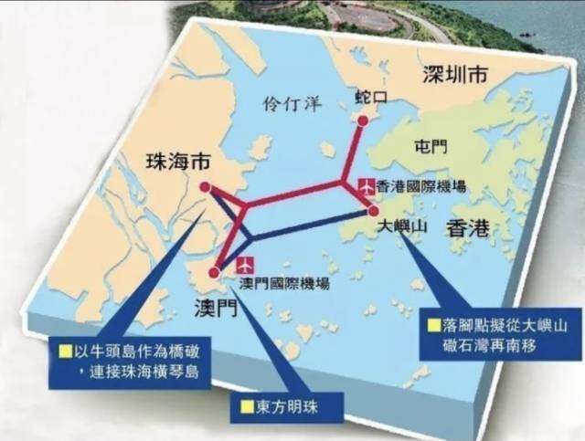 根據規劃,深珠通道是連接珠海與深圳的一條跨海大橋,選址位於港珠澳