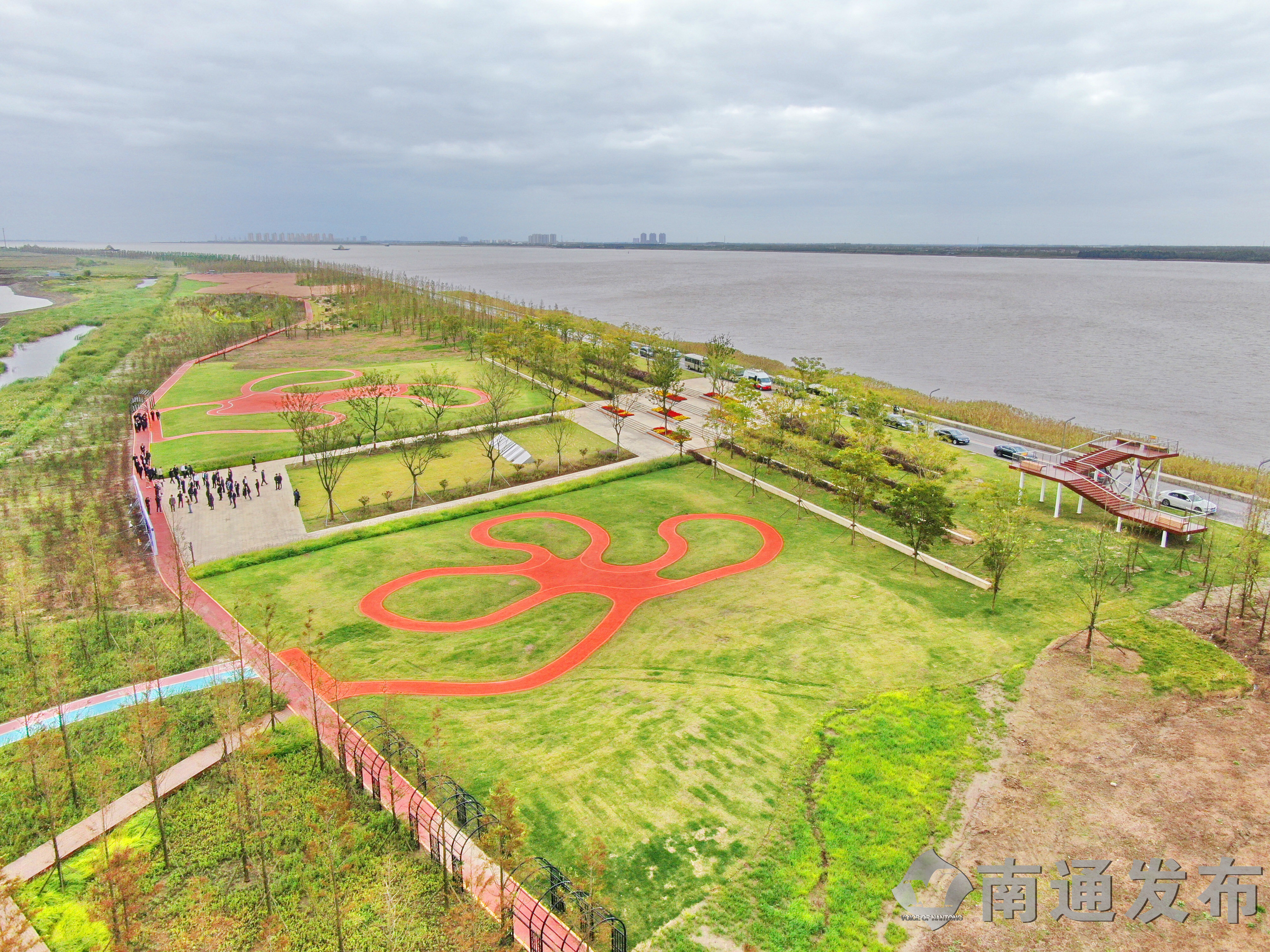 海门东布洲长滩公园展新貌|南通发布