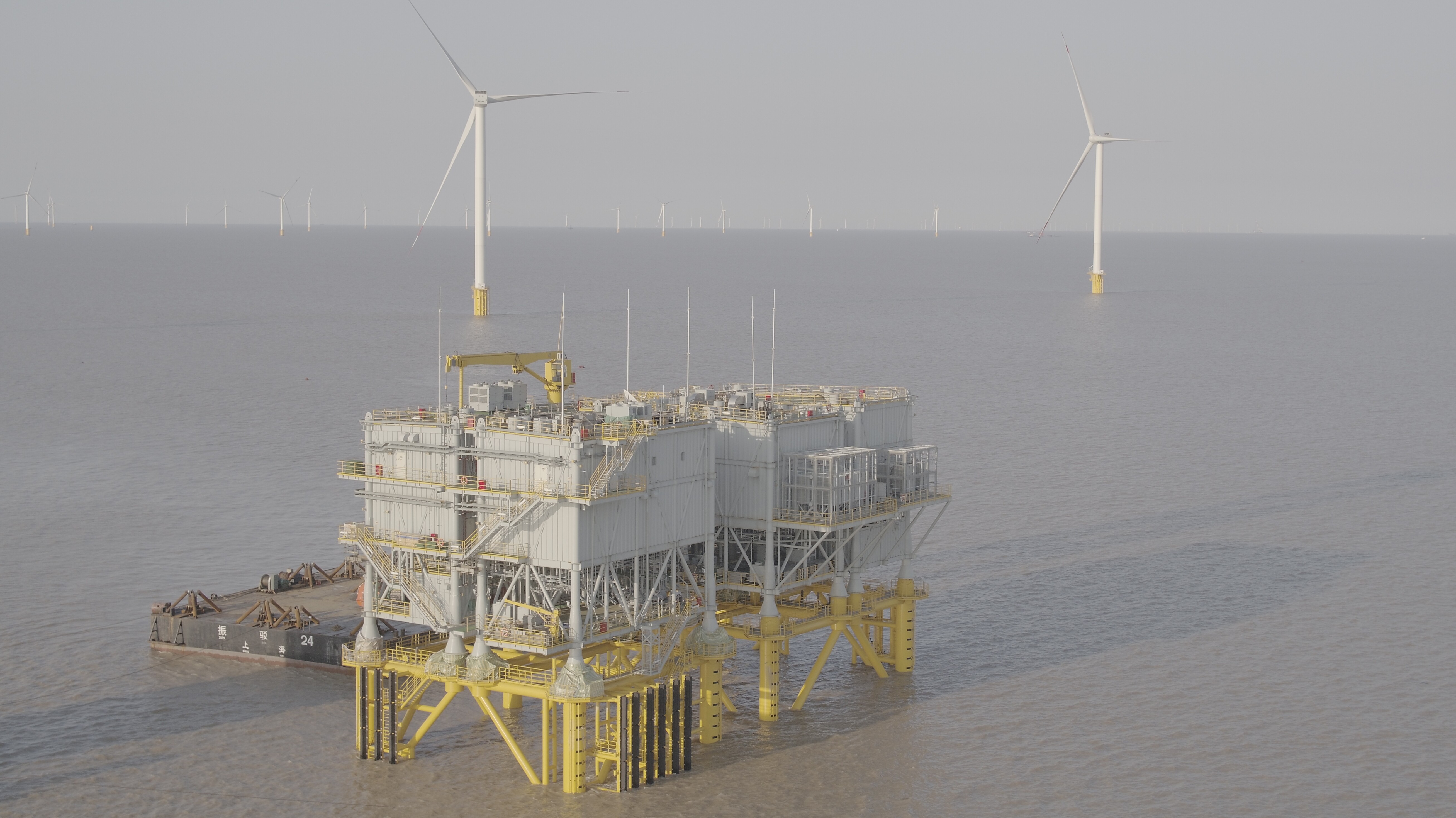 协鑫如东h15#海上风电项目首批机组并网发电|南通发布